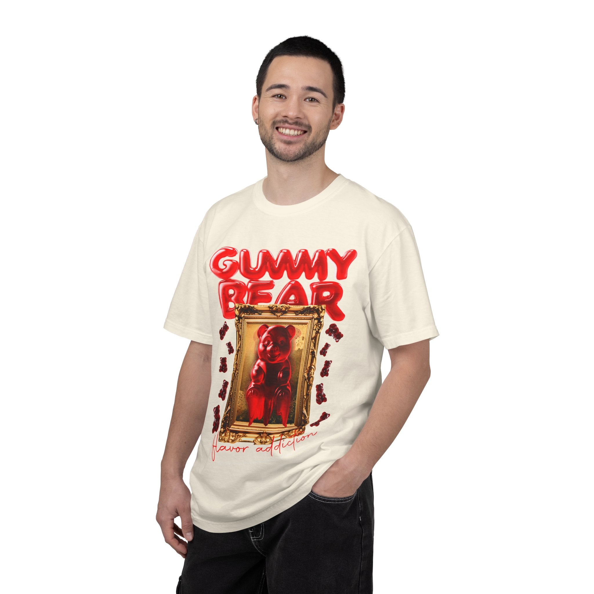 Gummy Bear Portrait T-shirt | Red Candy Illustration
