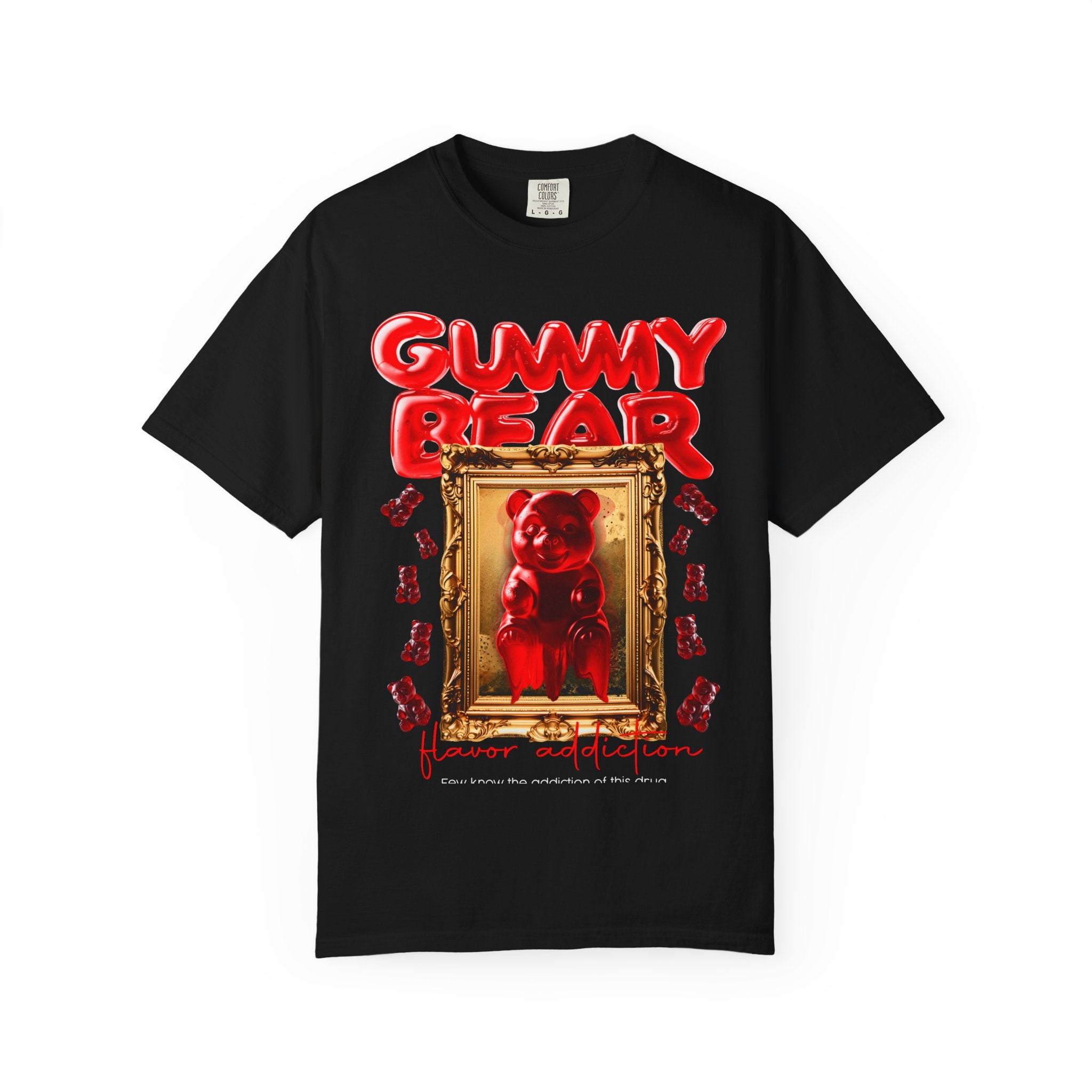 Gummy Bear Portrait T-shirt | Red Candy Illustration