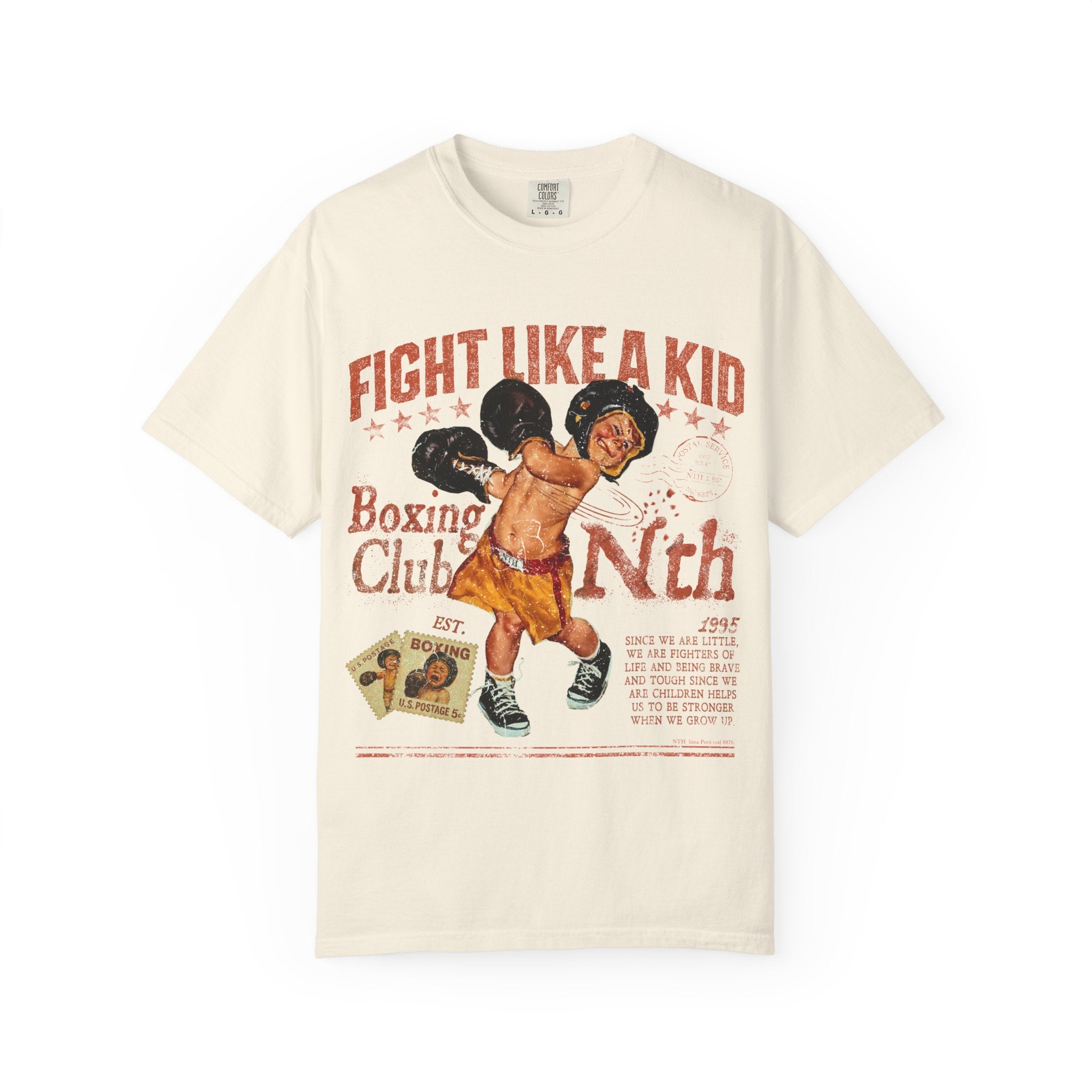 Fight Like a Kid Boxing Club T-shirt | Vintage Boxing Graphic